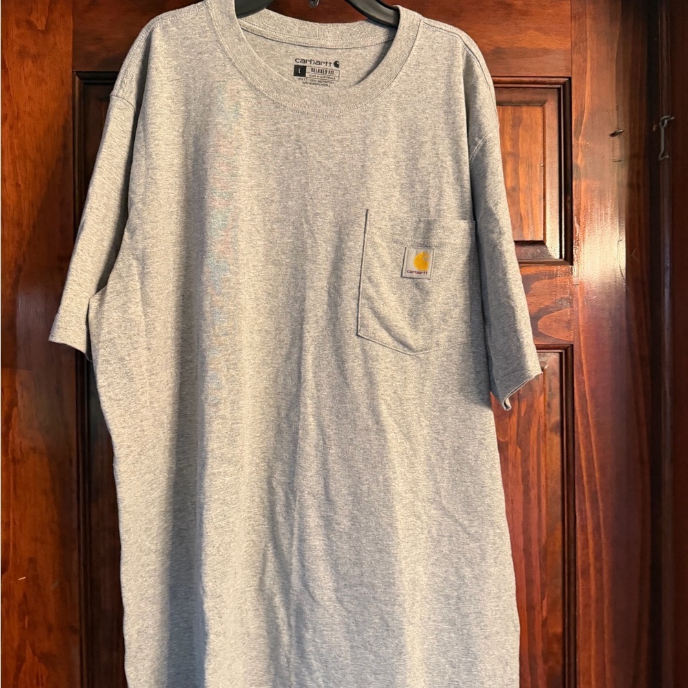 Carhartt Heather Gray Relaxed Fit Tee Relaxed Fit